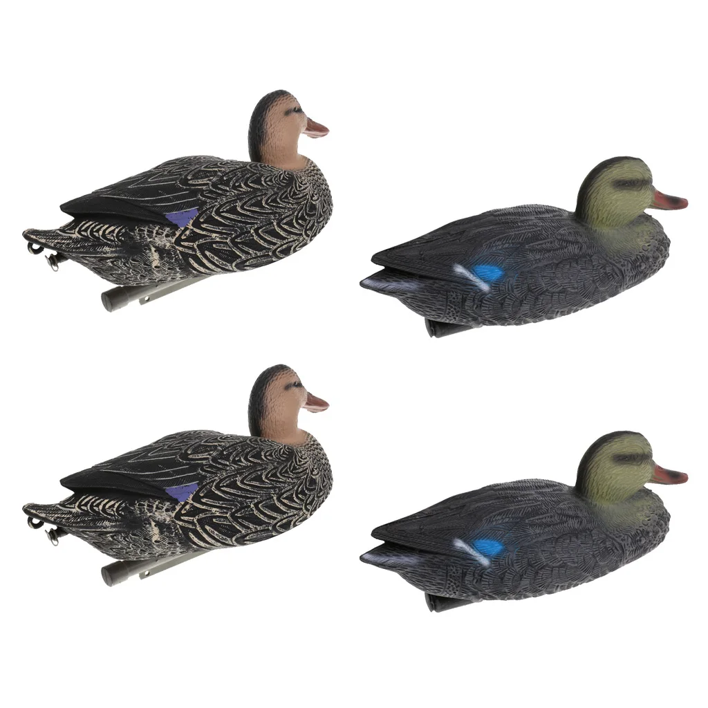 4 Pieces Mallard Duck Decoy Duck Hunting Decoys Hunting Bait Hunter Greenhand Gear Garden Yard Decors Lawn Ornaments