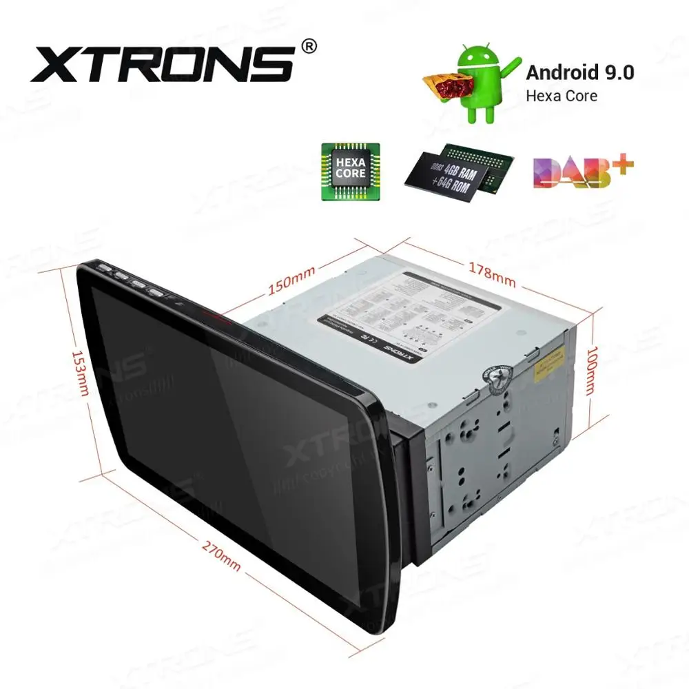 Clearance 10.1" Android 9.0 OS 2 Din Car DVD Multimedia Two Din Car Navigation GPS Double Din Car Radio with HDMI Output Function Support 2