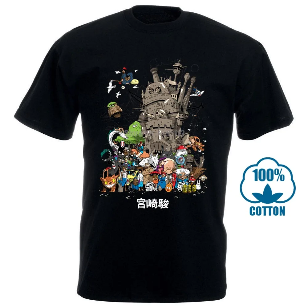 Studio Ghibli Combo футболка Hayao Miyazaki футболка для мужчин и женщин всех размеров