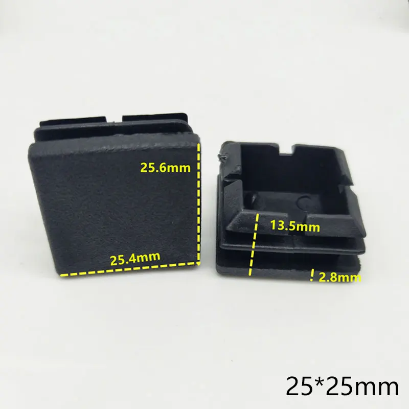 100pcs 20mm x 20mm Plastic Square Tube Inserts E... – Grandado 100pcs 20mm x 20mm Plastic Square Tube Inserts E... – Grandado