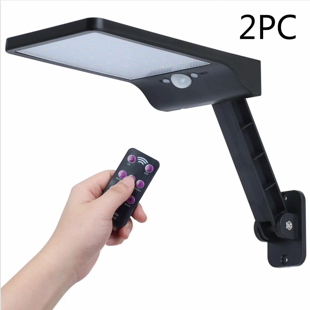 1/2 PCS 48 LED Wall Lamp IP65 Waterproof Outdoor Solar Street Light Radar Motion For Garden Yard Flood | Лампы и освещение