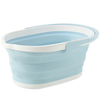 

Portable Foldable Bucket Solid Basin Tourism Outdoor Clean Bucket Fishing Promotion Camping Car Wash Mop Folding Bucket Outdoor-