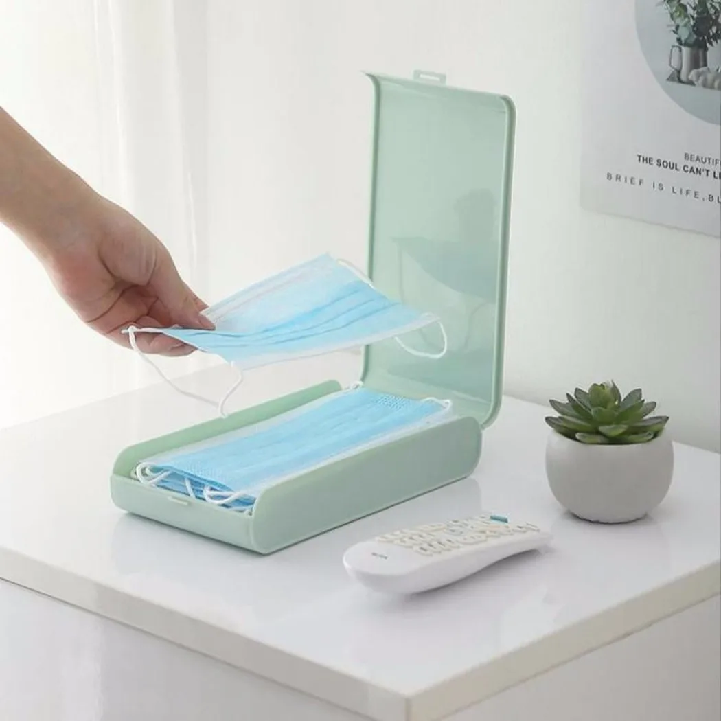 Mask Storage Box 11*4*20cm PP Simple Portable Disposable Mask Storage Box Dustproof Seal Storage Box