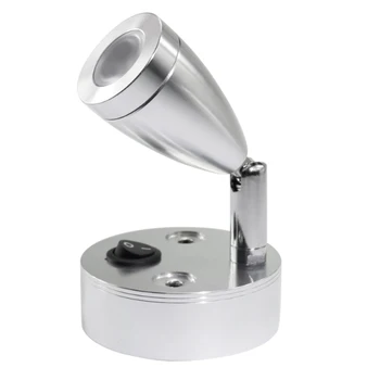 

RV Marine Reading Light LED Bulb 12-Volt 100-Lumens Stainless Steel Finish