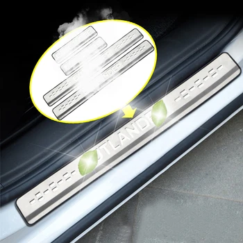 

Zlord Car Door Stickers Auto Door Sill Scuff Cover Protector Pedal For MITSUBISHI Outlander 2009 - 2018 Car Accessories