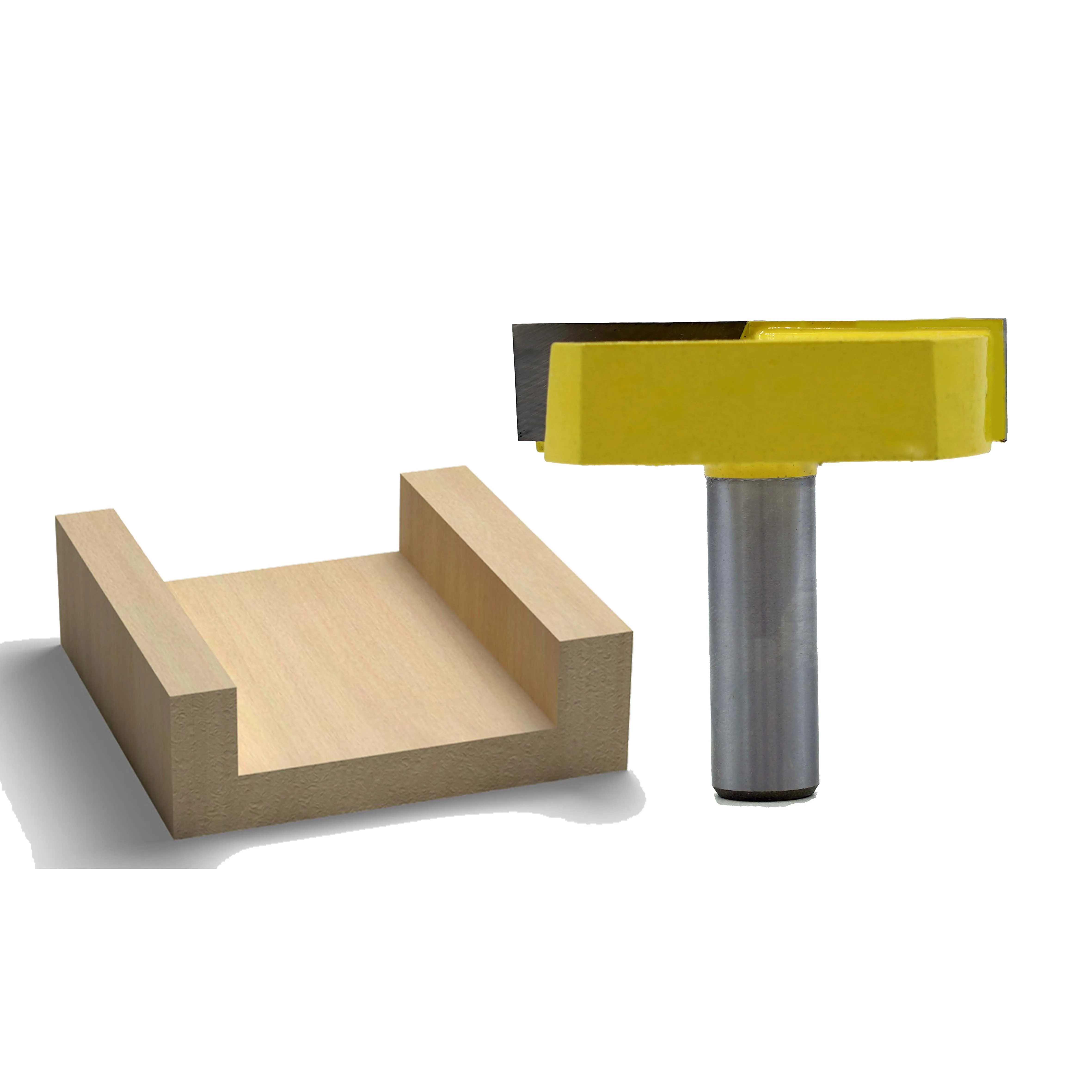 1pc 1/2 Shank Cleaning Bottom Router Bits Milling Cutter Wood Cutters 2-3/16 Cutting Diameter for Surface Planing Router Bit