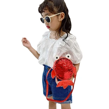 

Small Cross Boyd Purse, Cute Goldfish Sequin Shoulder Bag Party Favors for Little Girls
