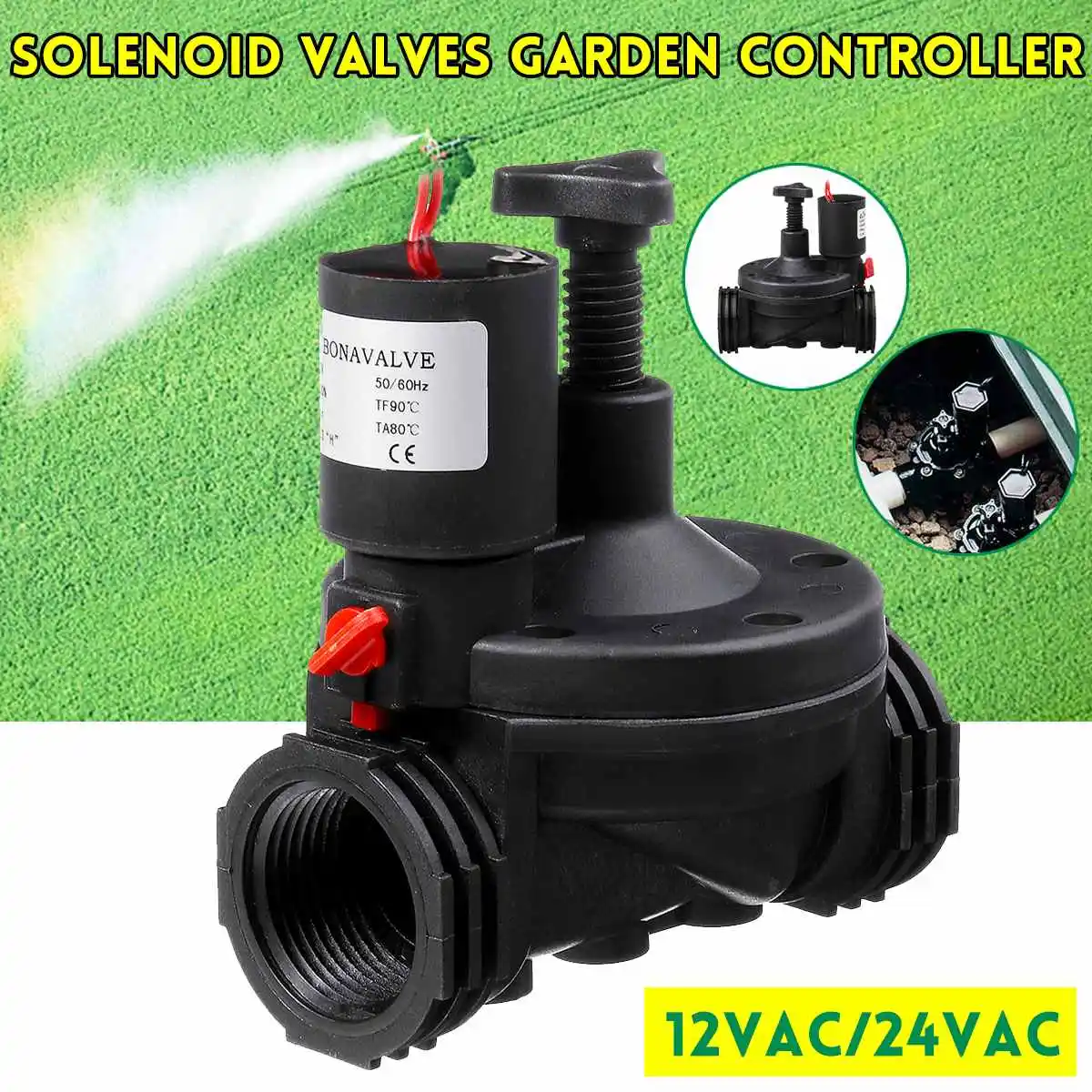 12 V/24 V AC промышленный оросительный клапан 1 ''СОЛЕНОИДНЫЕ клапаны садовый контроллер для садового двора садовые таймеры воды