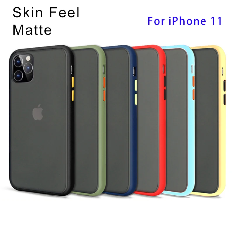 

Fashion Matte Shockproof Phone Case For iPhone 12 11 Pro Max XS XR MAX X 6 6s 7 8 Plus SE2020 Luxury Back Phone Cover Funda Capa