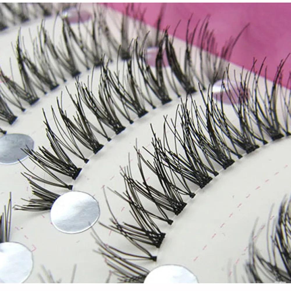 10 пар накладных ресниц японские поддельные ресницы натуральные с острым концом длинные натуральные инструменты для макияжа большие глаза высококачественные ресницы FB