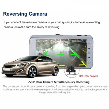 

Car DVR Rearview Mirror Dual Lens Driving Recorder Night Vision Camera Replaces