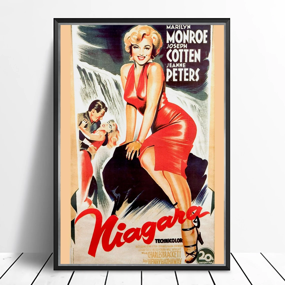 Old Vintage Movie Film Poster Niagara Marilyn Monroe HD Print or Canvas 