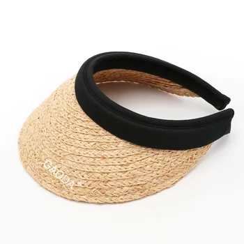 

Vienna Visor Women’s Summer Sun Straw Packable UPF 50+ Beach Hat Wide Brim Gardening Beach