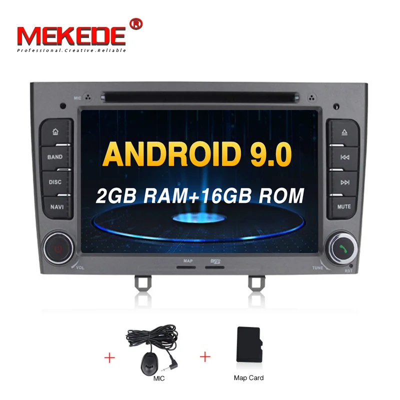 7 inch Android9.0 2 Din Car DVD Radio Multimedia Player GPS navigation For peugeot 308 2010-2011peugeot 408 Auto radio - Цвет: 4core 16G gray