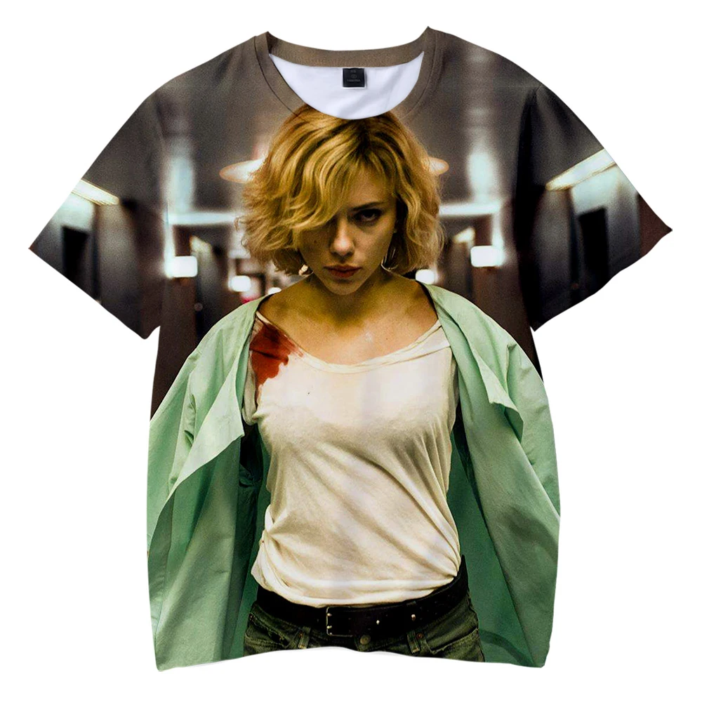 Футболки Scarlett Johansson; Одежда для мальчиков и девочек; футболка с короткими рукавами в стиле «хип-хоп»; детская одежда