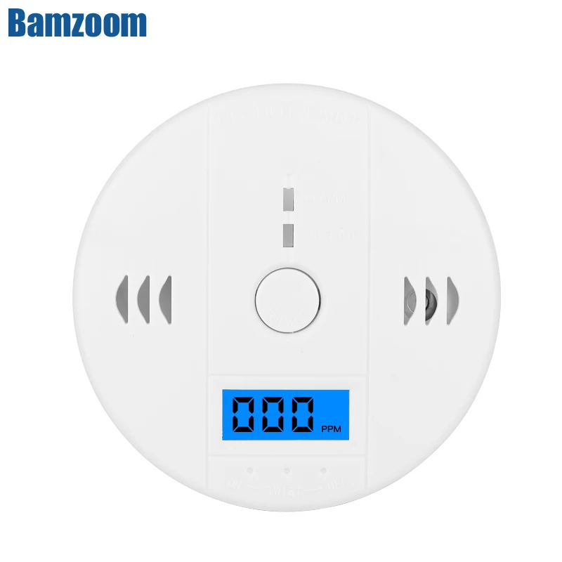 LCD CO Sensor Work Alone Built In 85dB Siren Sound Independent Carbon Monoxide Poisoning Home Security Warning Alarm Detector