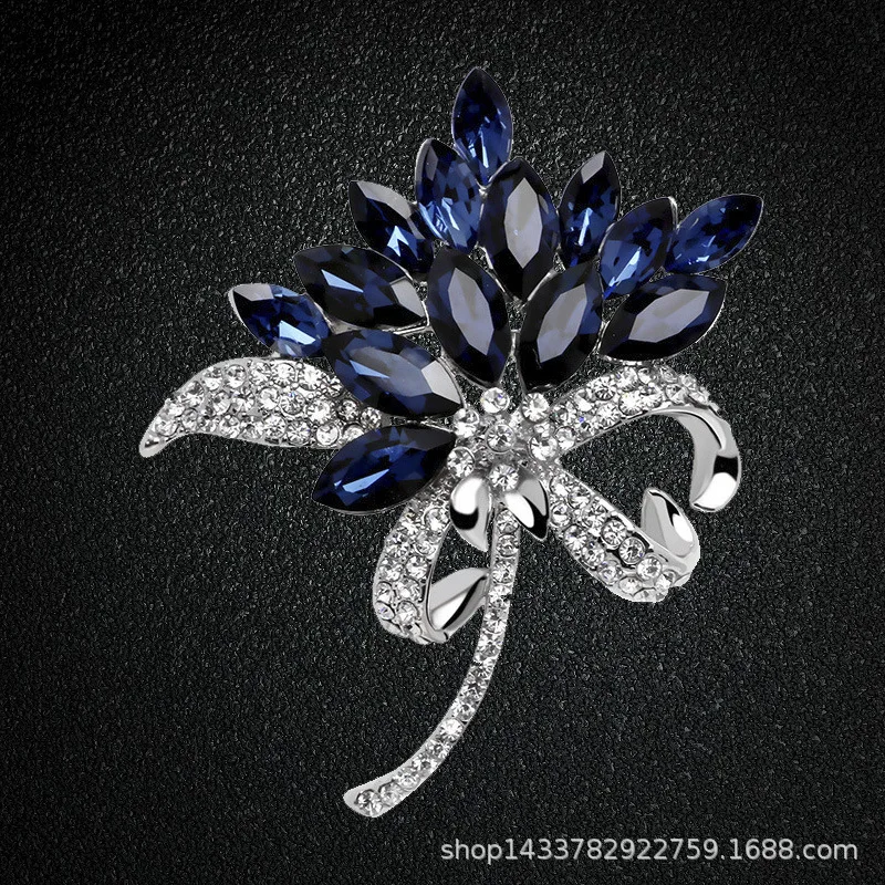 

Brooch Crystal Brooch Top Grade Crystal Brooch Customizable Women's Top Grade Crystal Brooch