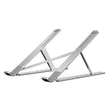 

New Portable Aluminum Alloy Laptop Lifting Stand Bracket Foldable Height Adjustable Tablet Notebook PC Riser Support