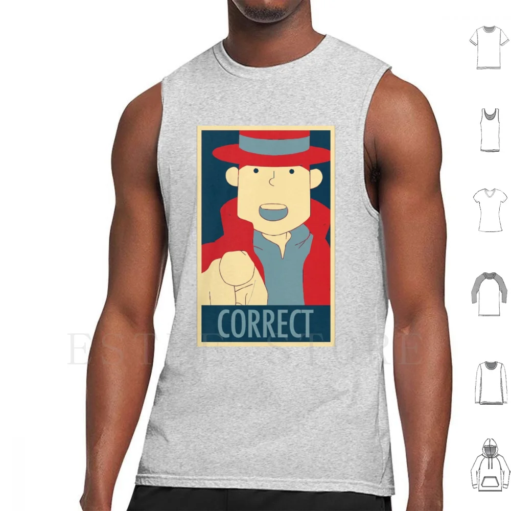 Corretto, Il Dito Di Puntamento Canotte Gilet Professor Layton Professorlayton