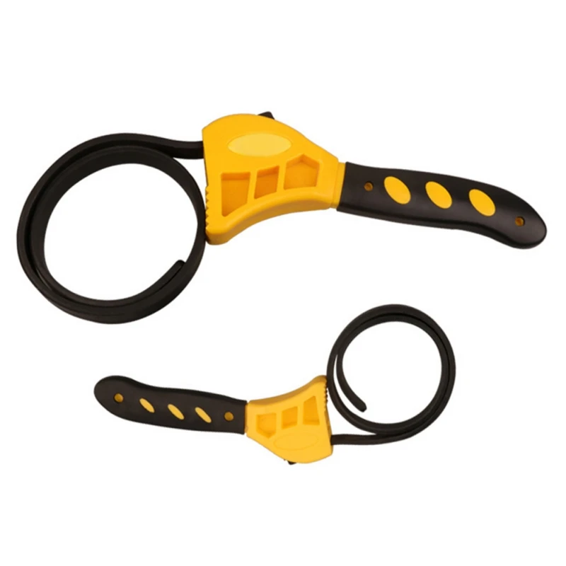 

Rubber Strap Wrench Adjustable Wrench Spanner Bottle Opener Practical Hand Tool Multi-function Wrench For Canning Pipe Repairs
