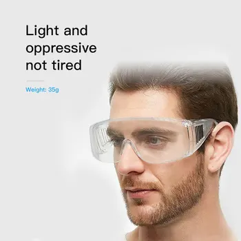 

Outdoor Transparent Protective Glasses, Sport Eye Protection Riding Plastic Splashproof Glasses Dustproof Goggle