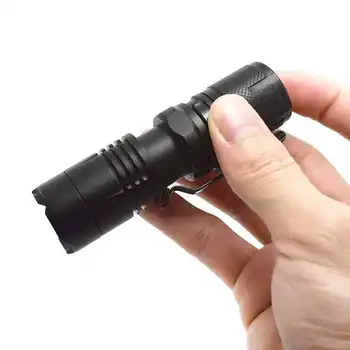 

XM-L2 U2 Telescoping Adjustable Focus Zoom Led Flashlight Super Bright Mini Torch Portable Pocket Penlight Lamp for Camping