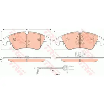 

Disc pads front Audi A6/quattro/A7 Sportback 2.8FSi/2.0TDi/3.0TDi 10 TRW GDB1908
