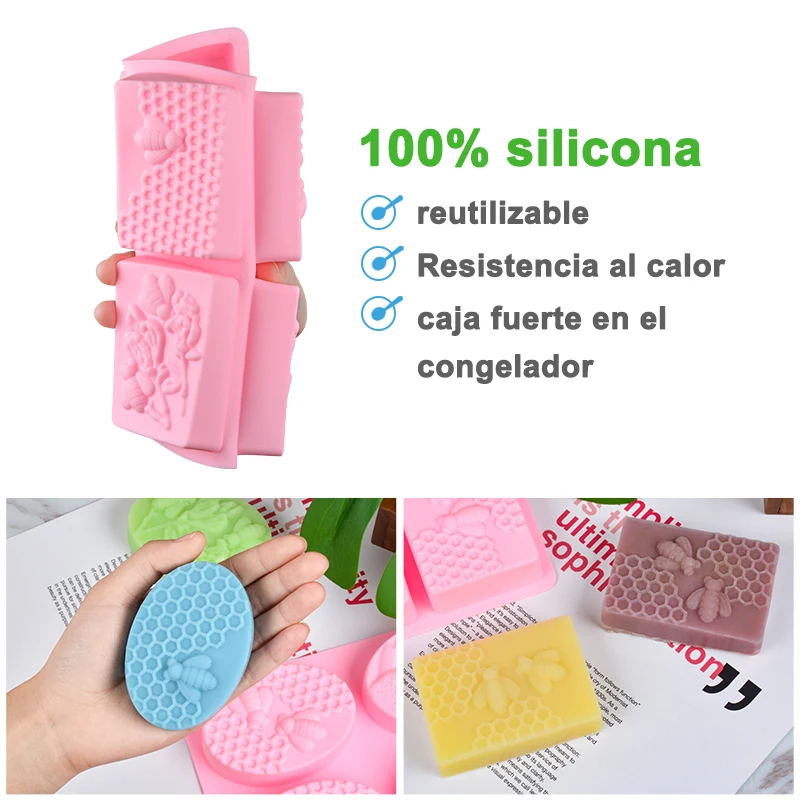 SJ 1 шт. силиконовая форма для мыла с медовой Пчелой diy Ручная работа 3d Силиконовая