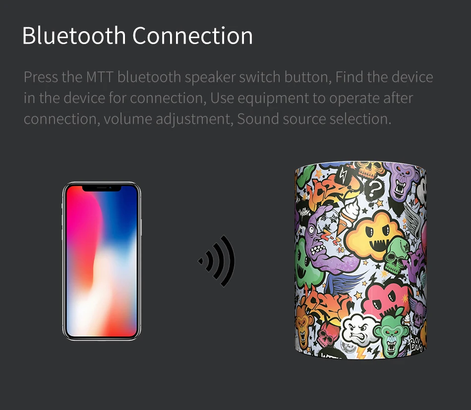 MTT Bluetooth динамик беспроводной мини портативный открытый Саундбар 8 часов музыка громкий динамик звук Soundbox сабвуфер громкой связи