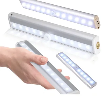 

cocina LED Under Cabinet Light LED PIR Motion Sensor Lamp 6/10LEDS lighting for Wardrobe Cupboard Closet Kitchen night light