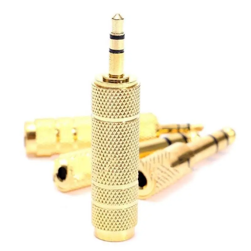

Audio 6.5 rpm 3.5 connector microphone microphone headset 3.5mm female hole turn 6.35 cm plug small turn large
