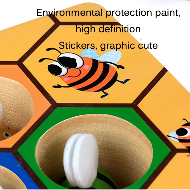 Развивающая головоломка для детей раннего возраста, строительные блоки, детская игрушка для раннего обучения, улей, доска, деревянные игрушки, игры, развлечения