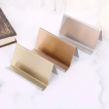 Нержавеющая сталь бизнес имя держатель для карт дисплей стенд стойки Настольный Органайзер