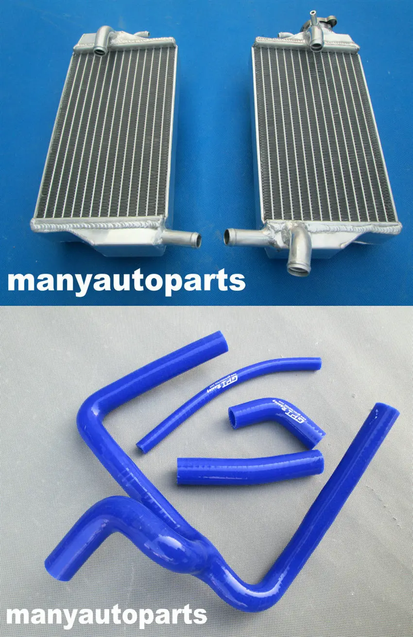 Радиатор и синий шланг для Honda CR250 CR250R CR 250 R 2002 2004 2003 03 04|cr 250|cr hondaradiator honda cr |