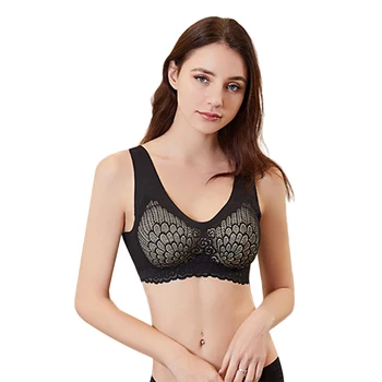 

Wireless Padded Lingerie Push Up Adjustable Women Seamless Bra Fashion Stretch Sexy Super Comfort Lace Floral Bralette Intimates
