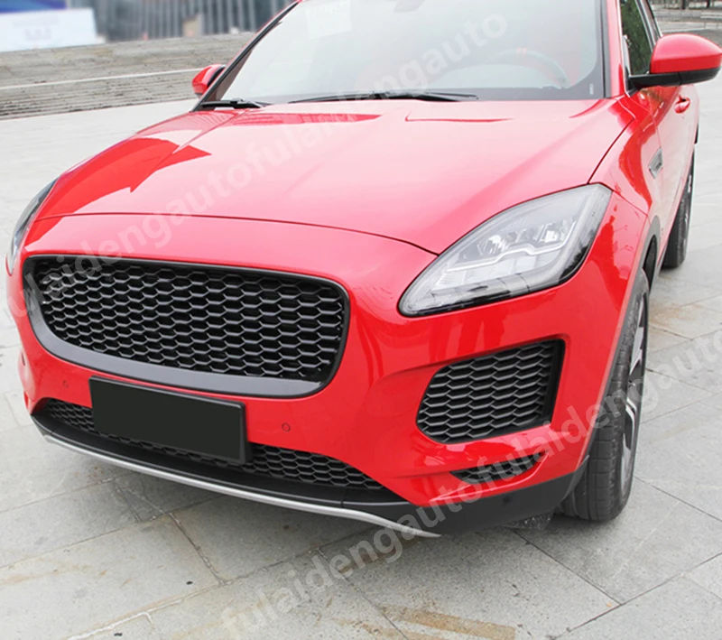 1 шт. для Jaguar E-PACE- ABS углеродное волокно Передняя решетка гриль накладка крышка автомобильные аксессуары