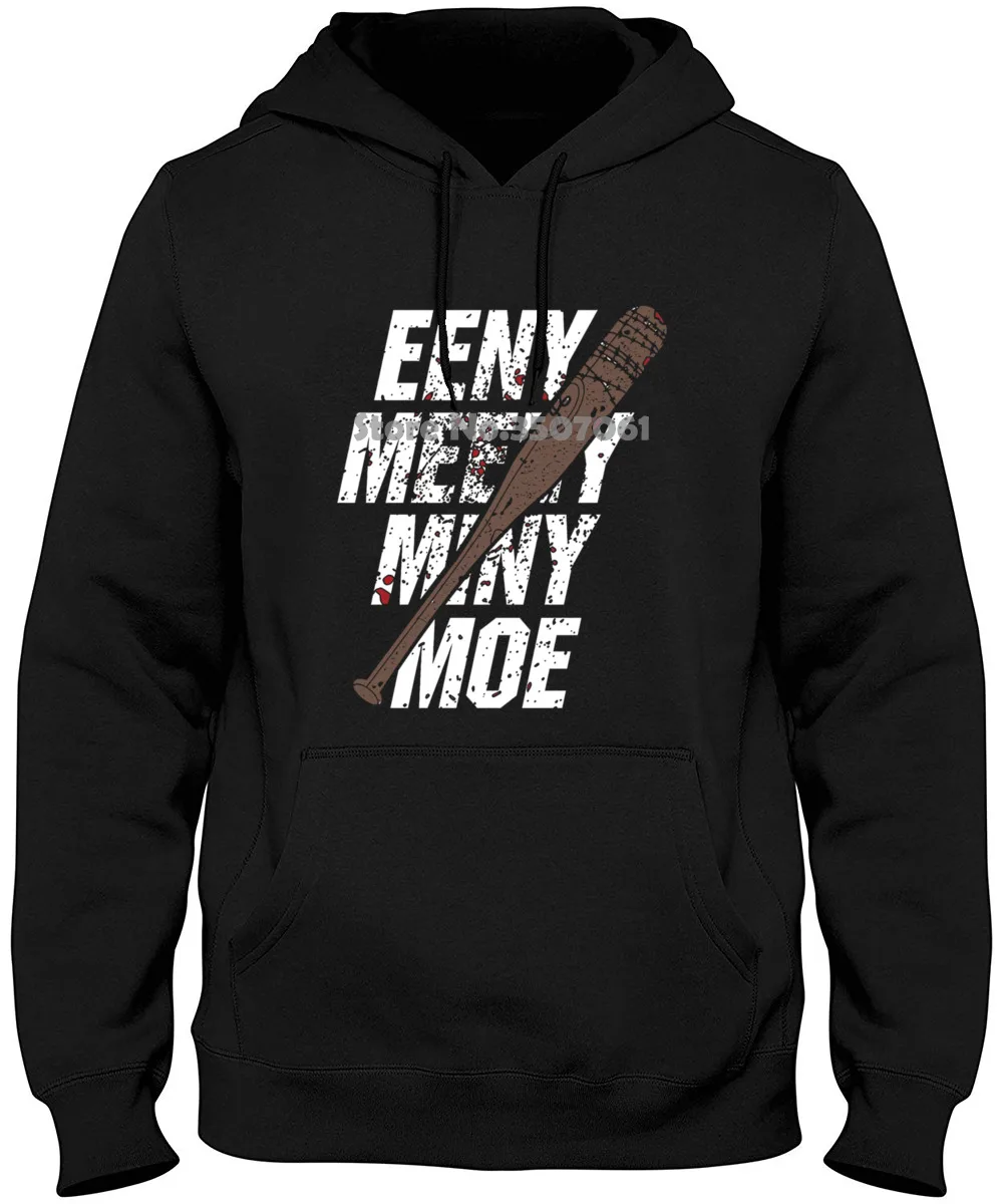 Новый аниме модный суперлюкс? Мужские худи и свитшоты Eeny Meeny Miny Moe Negan Lucille Zombie |