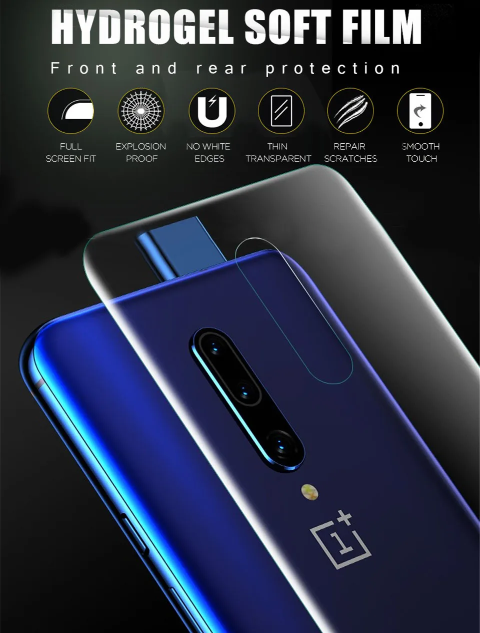 Задняя Гидрогелевая пленка для Oneplus 7 7T Pro 6 6T полная Защита экрана для One Plus 6 7 7T Pro Прозрачная мягкая пленка не стекло