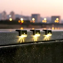 

4pcs/Set Outdoor Solar Garland Outdoor Solar Lights Stair Lamp Ip65 Waterproof Outdoor Garden Pathway Yard Patio Stairs Steps
