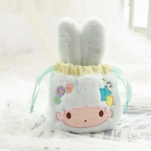 Медведь Даффи Stellalou Sanrio, Hello Kitty с рисунками из мультфильма «My Melody Cinnamoroll персонажи Little Twin Stars косметичка Сумка для хранения на шнурке сумки-косметички - Цвет: 5