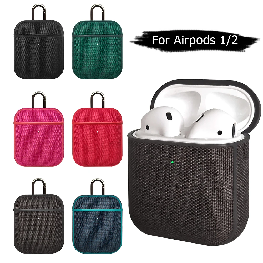 Роскошный чехол для Airpods 2 1 тканевый airpods защитный Air pods беспроводной гарнитуры