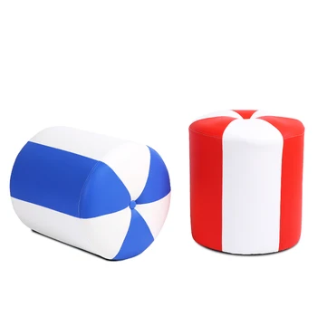 

Small Leather Pillow Sofa Stool Creative Stool Shoe Bench Small Makeup Stool Children Leather Stool Coffee Tab