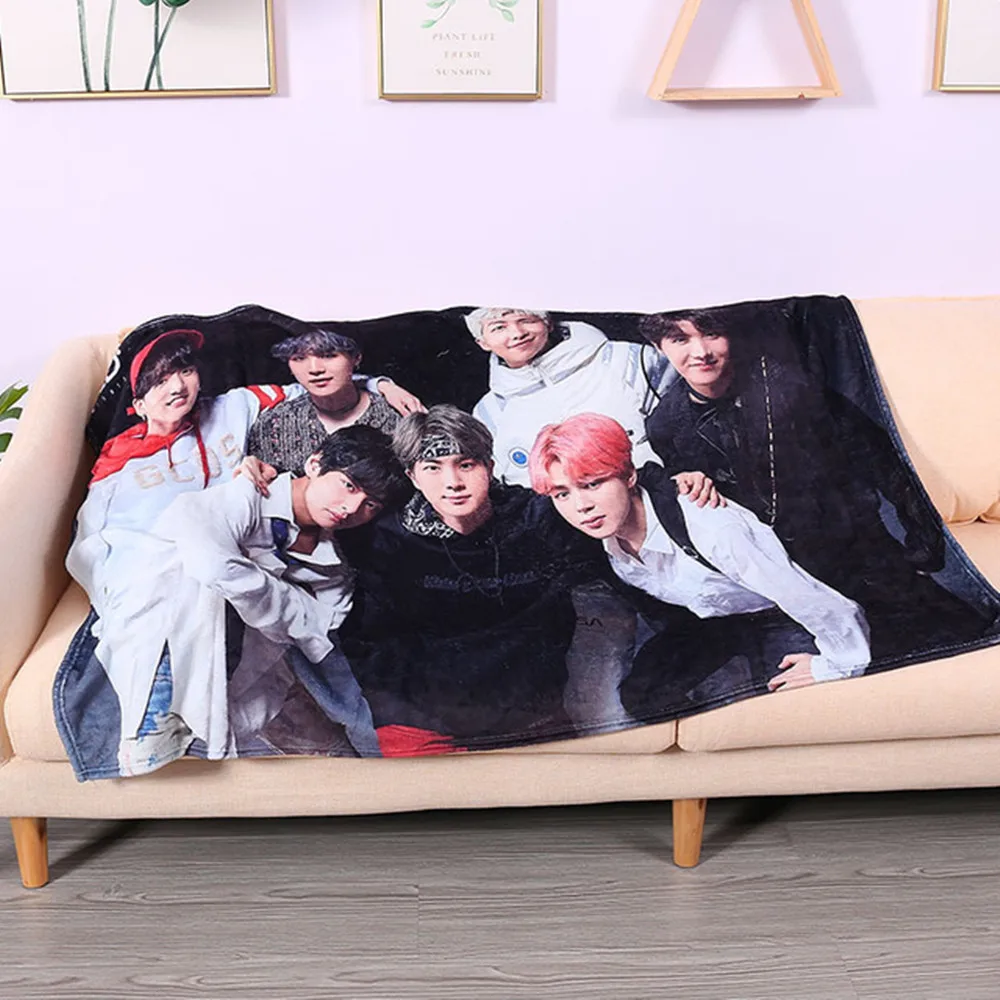 Индивидуальная цифровая печать kpop idol ачарующий коралловый флис bangtan boys с