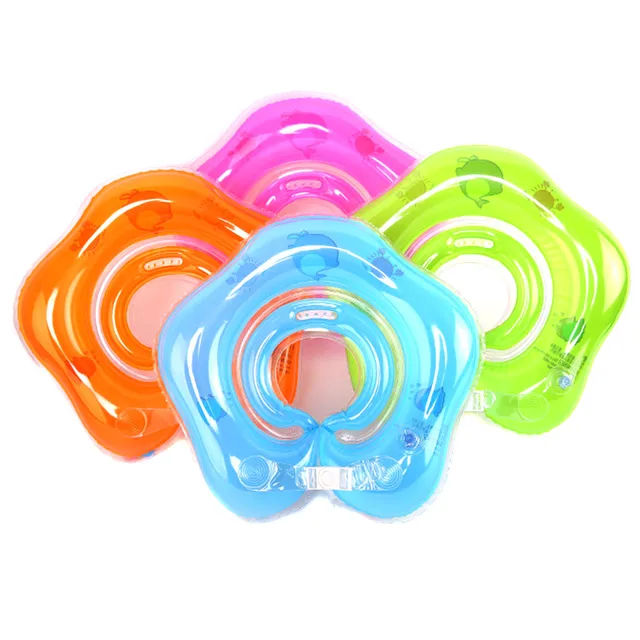 Baby Swimming Rings Double-decked Safety Floating PVC Inflatable Pool Float with Handle M09 3