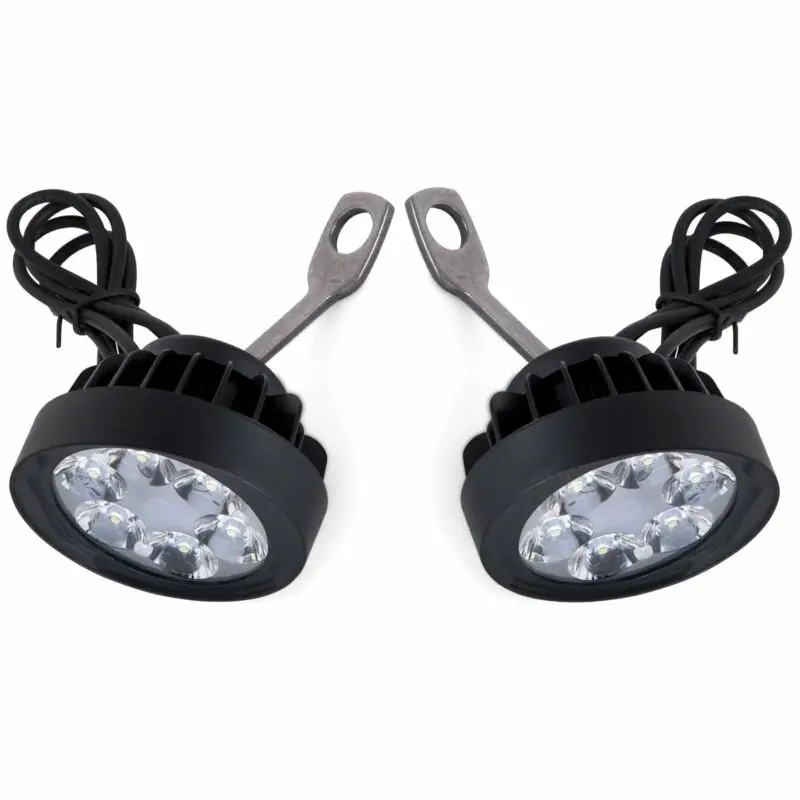 

Dust-proof Motorcycle Headlight Replacement 2Pcs White Spot Lamp 12V-85V