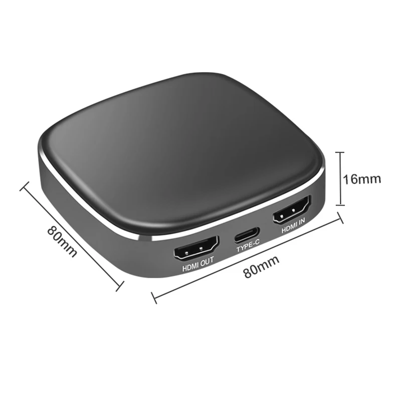 KuWfi Тип C захват видео, 4K60fps захват игры и видео HDMI устройство захвата, поток Live, для Xbox, PS4, переключатель, DSLR, видеокамеры