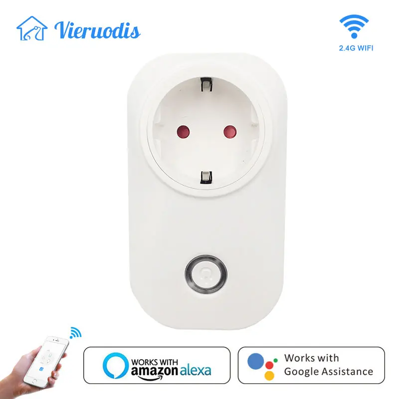

WIFI Smart Plug wifi Socket Outlet Smart Switch Socket EU Plug Smart Timing Socket Wireless Outlet Voice Intelligent Control