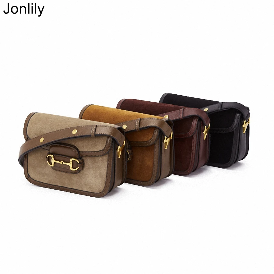 

Jonlily Women Genuine Leather Shoulderbag Retro Messenger Crossbody Bag Female Elegant Small Box Bag Teens Daybag Purse -KG273