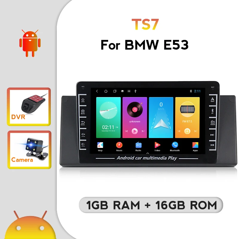 Автомобильное радио IPS 1080P для BMW 5 серии X5 E53 E39 M5 BT Android видео плеер мультимедиа Carplay
