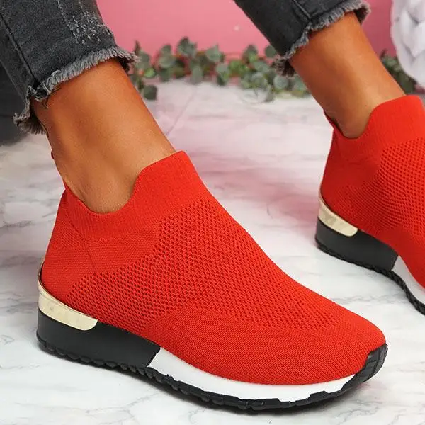 womens flat cowboy boots New Fashion Women Casual Shoes Mesh Breathable Comfortable Female Sneakers Summer Solid Color Slip On Ladies Walking Shoes Women's Flats luxury	